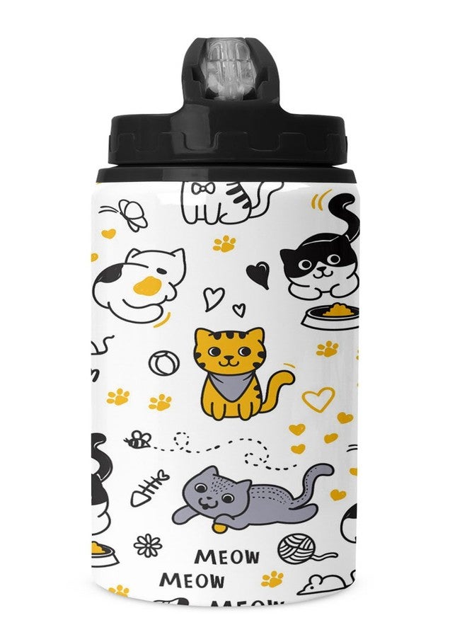 TrendoPrint زجاجة مياه ألومنيوم مطبوعة من تريندوبرينت، مزودة بغطاء وماصة، سعة 750 مل، مناسبة للرياضة، واليوغا، والأطفال، والأولاد، والبنات، والأخوات، والرضع، والتمارين الرياضية، والبالغين (Wb505) - متعددة الألوان - Image 2